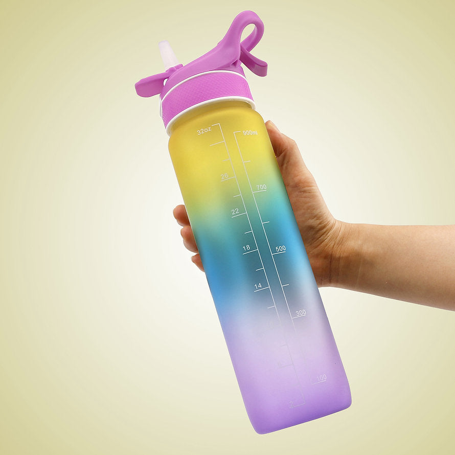 HydroBlast 1000ML BPA Free Mist Spray Sports Water Bottle - Sensory Zone