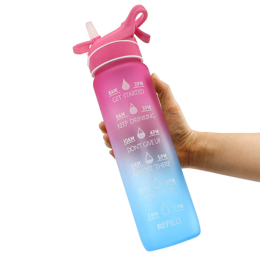 HydroBlast 1000ML BPA Free Mist Spray Sports Water Bottle - Sensory Zone