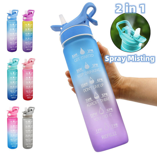 HydroBlast 1000ML BPA Free Mist Spray Sports Water Bottle - Sensory Zone