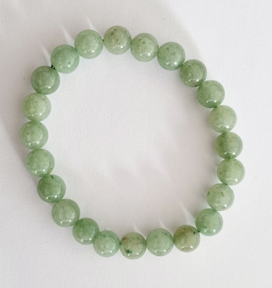 Green Adventurine Crystal Bracelet 8mm Beads - Sensory Zone