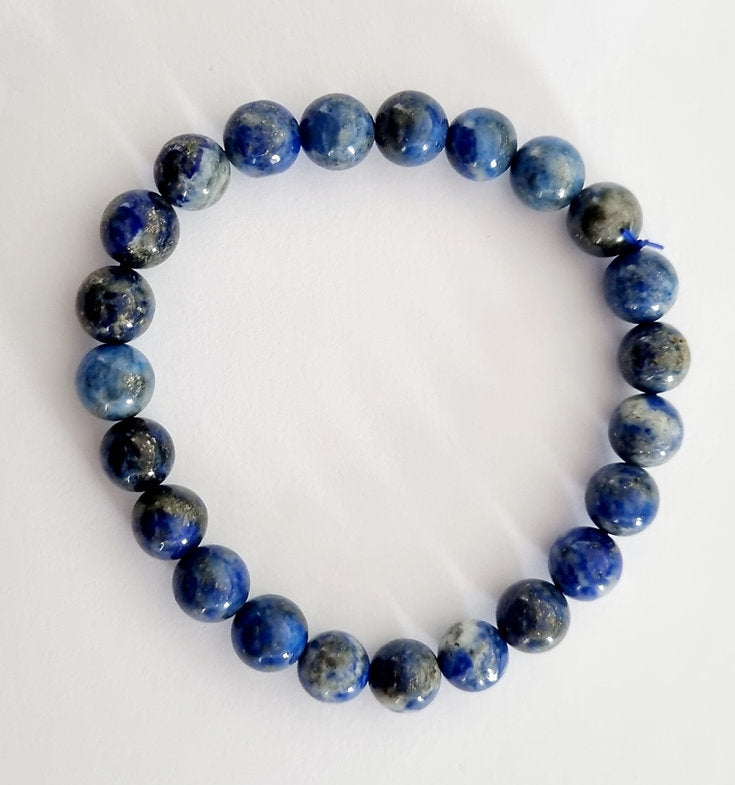 Lapis Lazuli Crystal Bracelet 8mm Beads - Sensory Zone