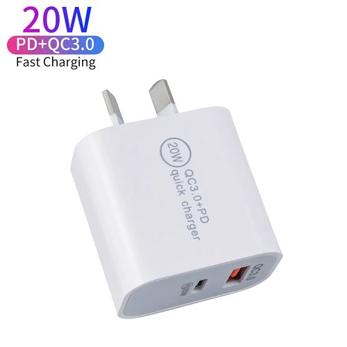 20W QC3+ PD Quick Charger USB + Type C - Sensory Zone