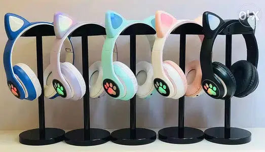 Cute LED Light Cat Ear Bluetooth Headphones - Sensory Zone