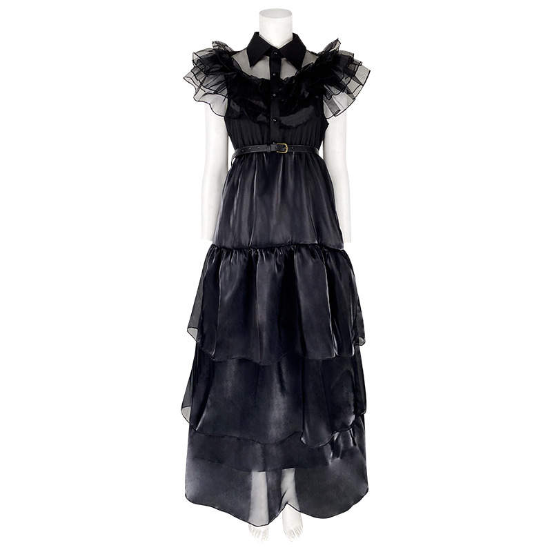 Wednesday Addams Prom Dress Cosplay Costume - Sensory Zone