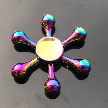 Rainbow Metal Fidget Spinner - Sensory Zone