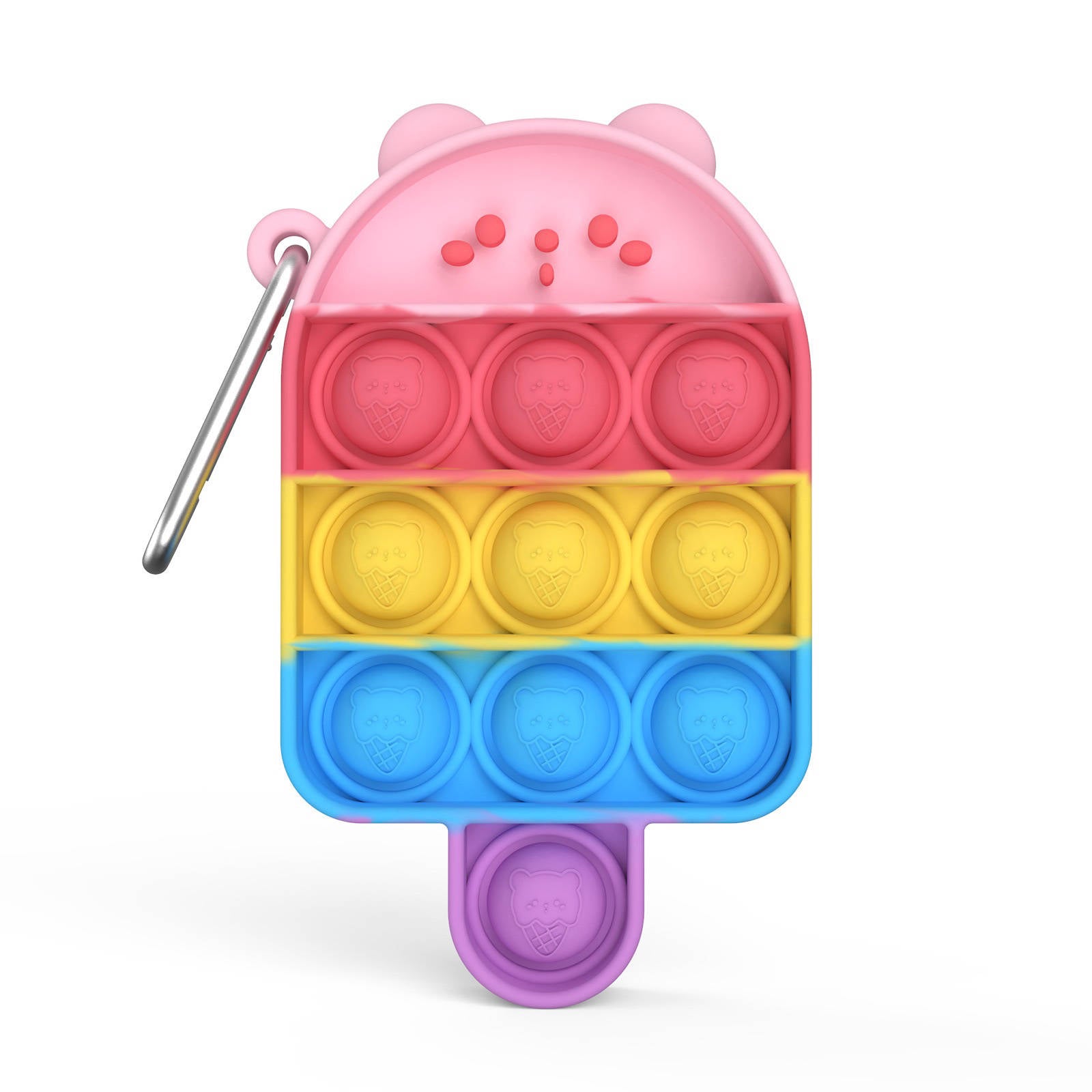 Ice Cream Pop it Key Chain Key Ring - Sensory Zone