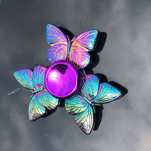 Rainbow Metal Fidget Spinner - Sensory Zone