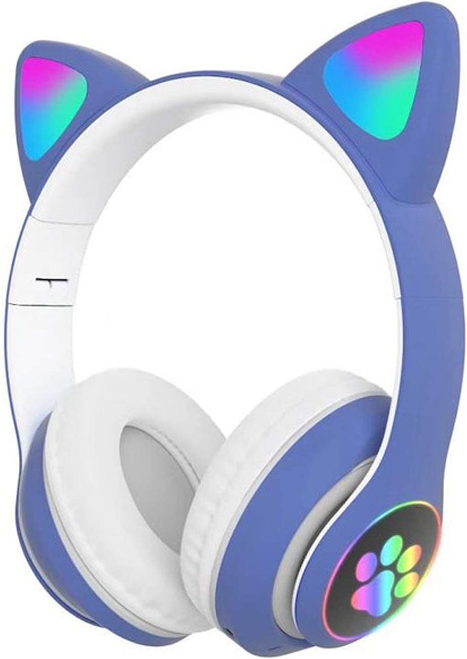 Cute LED Light Cat Ear Bluetooth Headphones - Sensory Zone