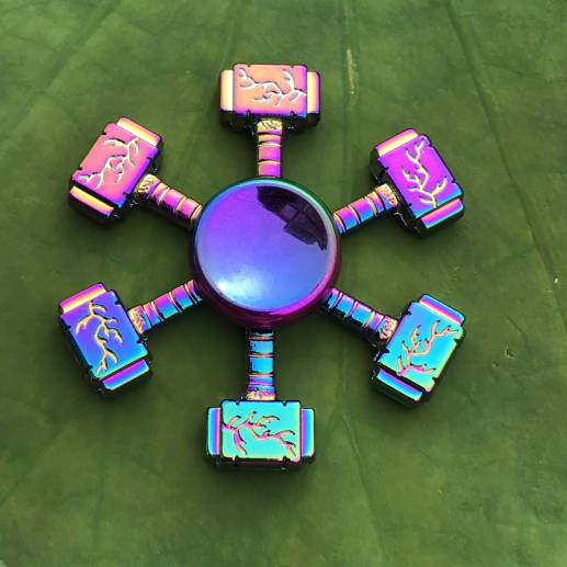 Rainbow Metal Fidget Spinner - Sensory Zone