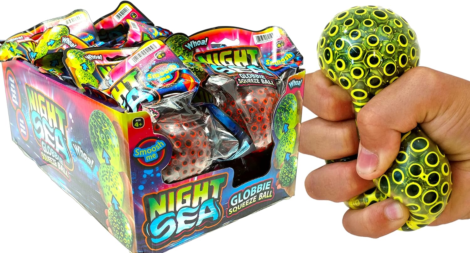 Night Sea Globbie Neon Stress Balls - Sensory Zone