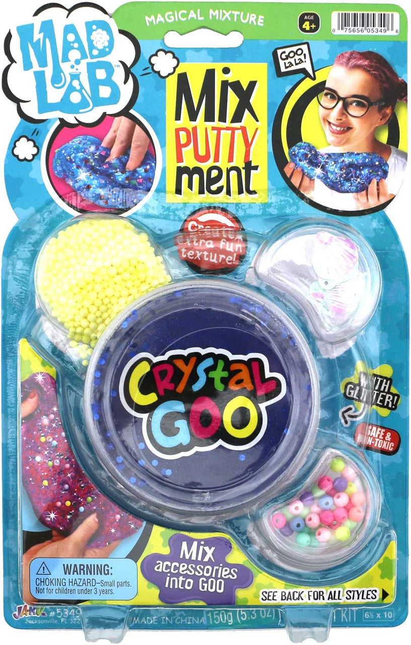 Mad Lab Mix Putty Crystal Glitter Slime Goo - Sensory Zone