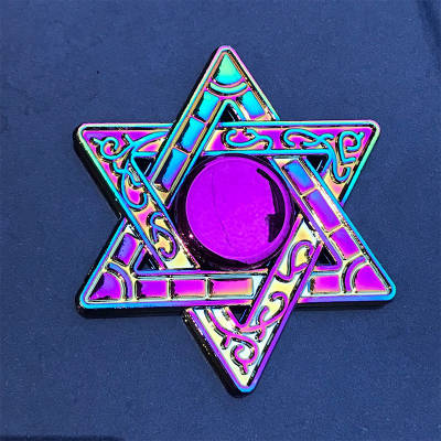 Rainbow Metal Fidget Spinner - Sensory Zone