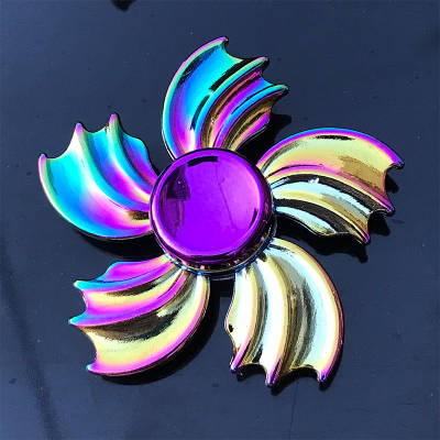 Rainbow Metal Fidget Spinner - Sensory Zone