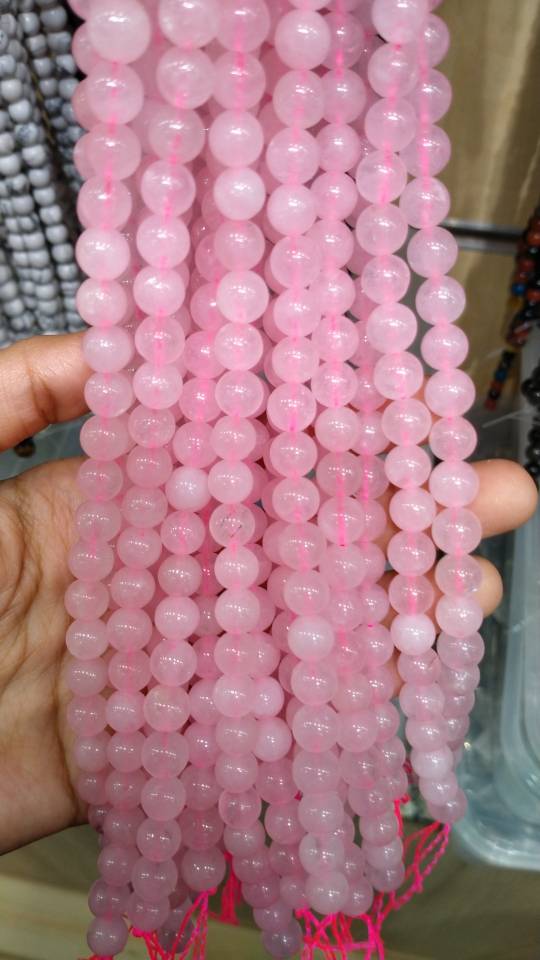 Rose Quartz Crystal Bracelet NZ 8mm Beads - Sensory Zone