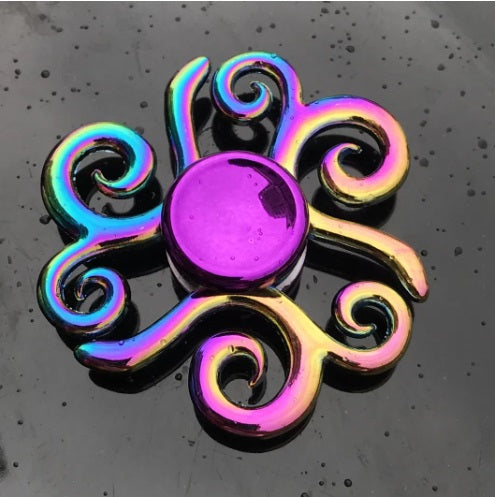 Rainbow Metal Fidget Spinner - Sensory Zone