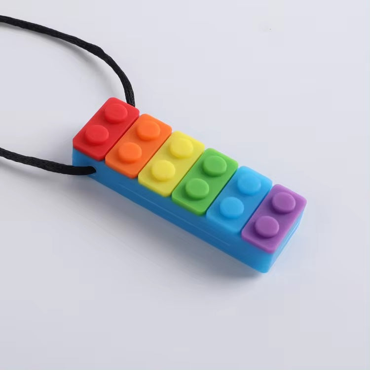 Rectangle Chew Block Sensory Necklace - Sensory Zone