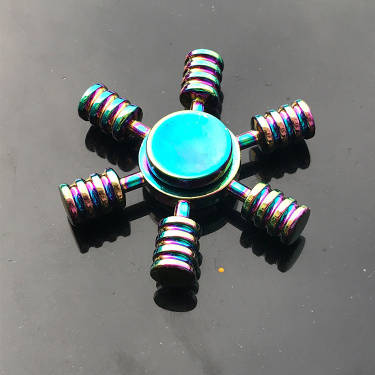 Rainbow Metal Fidget Spinner - Sensory Zone