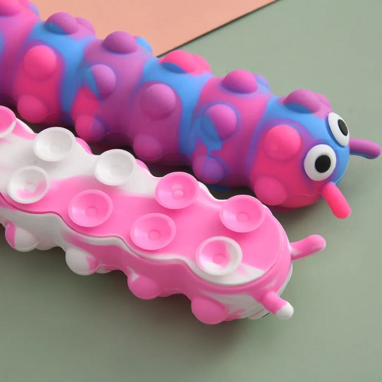 3D Popit Suction Caterpillar Fidget Toy - Sensory Zone