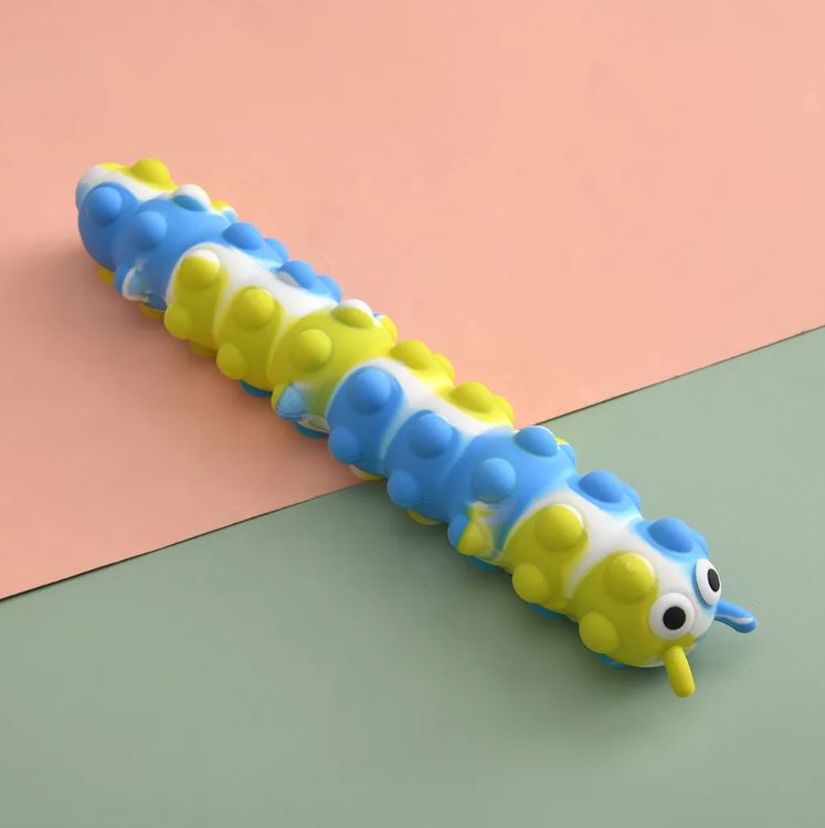 3D Popit Suction Caterpillar Fidget Toy - Sensory Zone