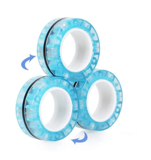 Magnetic Fidget Rings - Glow in the Dark 3pce - Sensory Zone