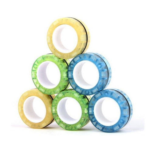 Magnetic Fidget Rings - Glow in the Dark 3pce - Sensory Zone