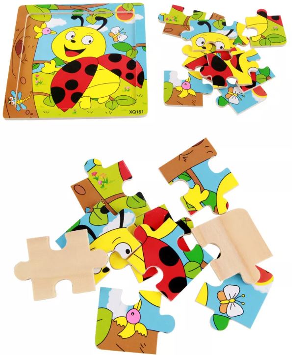 Wooden Children's Animal Jigsaw Puzzles - Sensory Zone