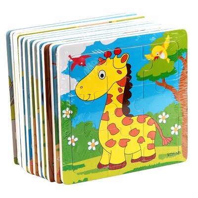 Wooden Children's Animal Jigsaw Puzzles - Sensory Zone