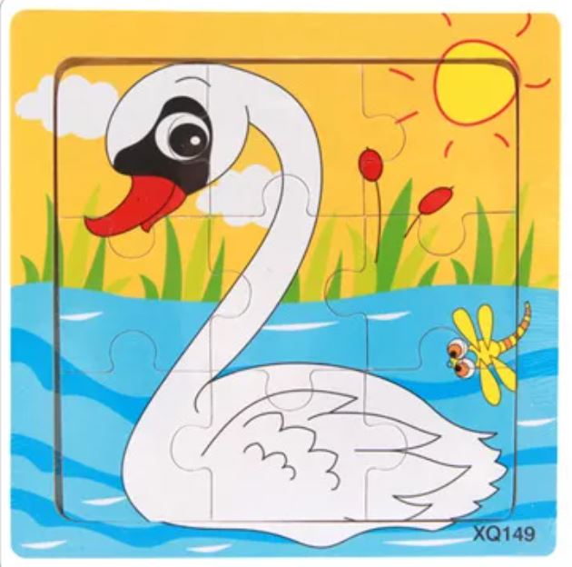 Wooden Children's Animal Jigsaw Puzzles - Sensory Zone