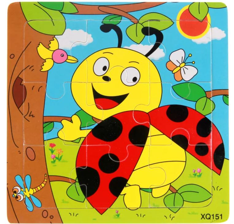 Wooden Children's Animal Jigsaw Puzzles - Sensory Zone