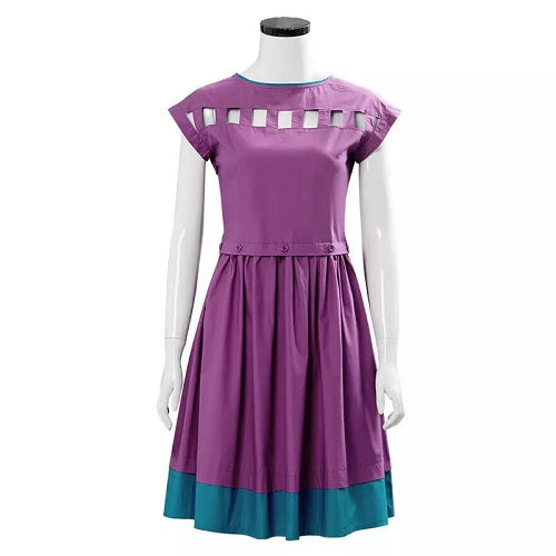 Stranger Things Nancy Wheeler Purple Dress Cosplay Costume - Sensory Zone