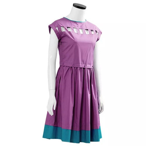 Stranger Things Nancy Wheeler Purple Dress Cosplay Costume - Sensory Zone