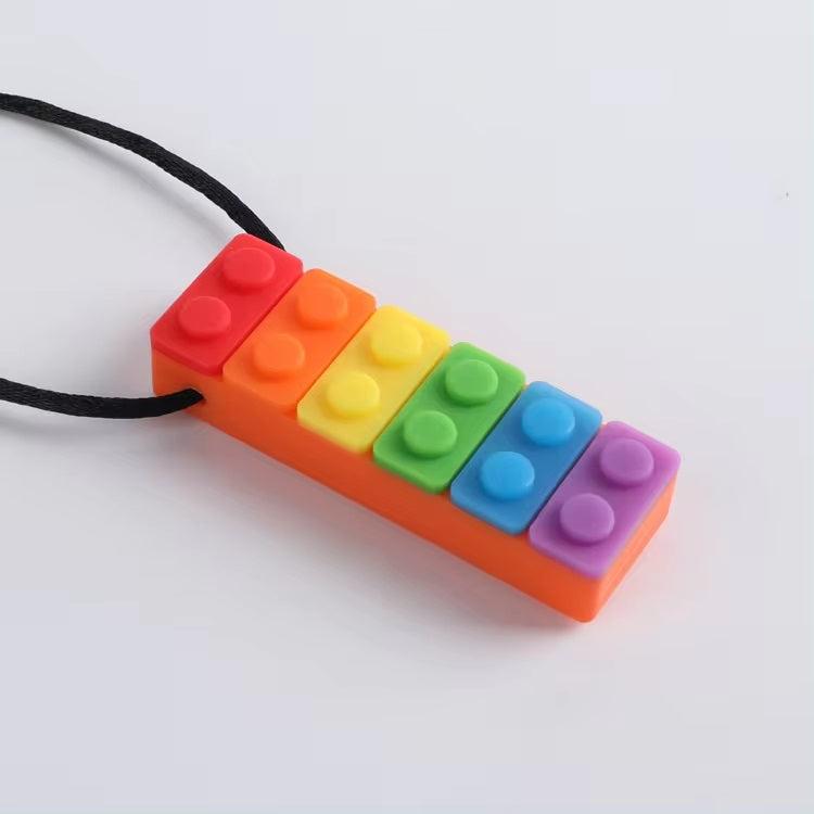 Rectangle Chew Block Sensory Necklace - Sensory Zone