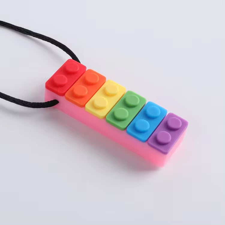 Rectangle Chew Block Sensory Necklace - Sensory Zone