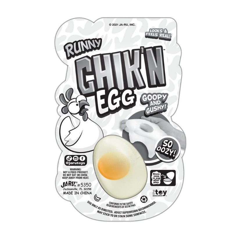 Runny Chik'n Egg Stretchy Slime - Sensory Zone