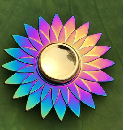 Rainbow Metal Fidget Spinner - Sensory Zone