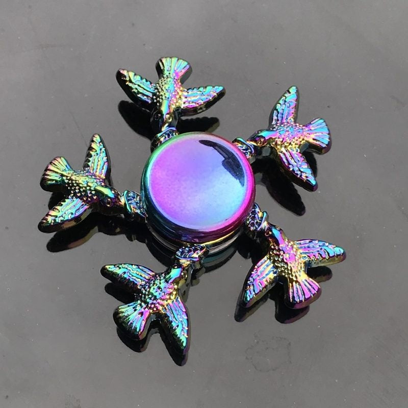 Rainbow Metal Fidget Spinner - Sensory Zone