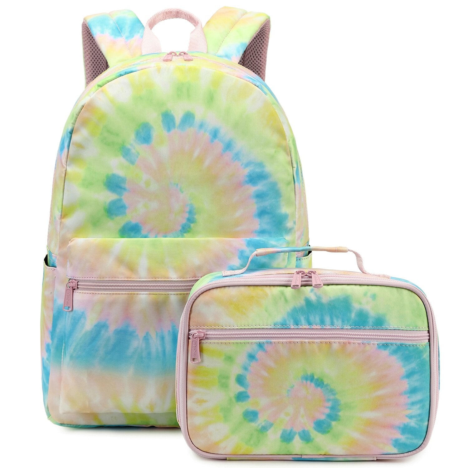 Yellow Spiral Swirl Tie Dye School Bag Backpack - Sensory Zone