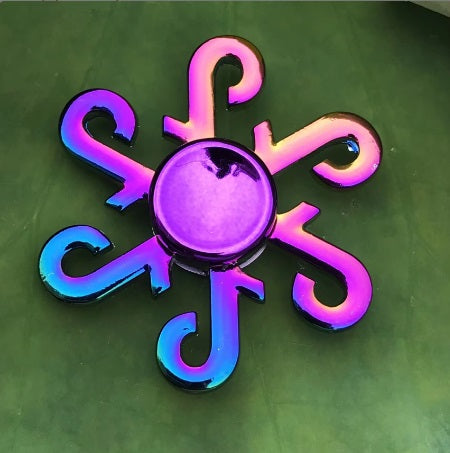 Rainbow Metal Fidget Spinner - Sensory Zone