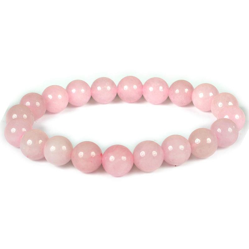 Rose Quartz Crystal Bracelet NZ 8mm Beads - Sensory Zone