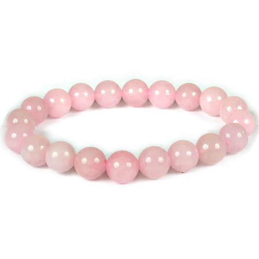 Rose Quartz Crystal Bracelet NZ 8mm Beads - Sensory Zone