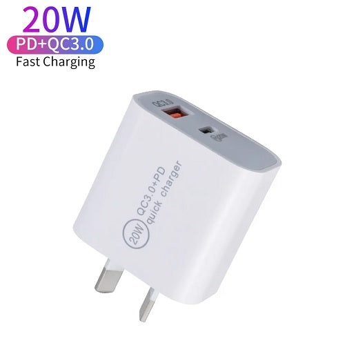 20W QC3+ PD Quick Charger USB + Type C - Sensory Zone