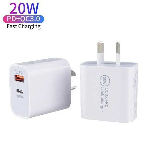 20W QC3+ PD Quick Charger USB + Type C - Sensory Zone