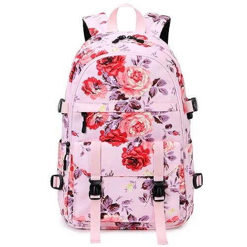 Floral Oxford Woman's Backpack / School Bag - Sensory Zone