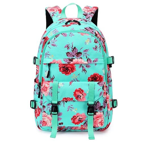 Floral Oxford Woman's Backpack / School Bag - Sensory Zone