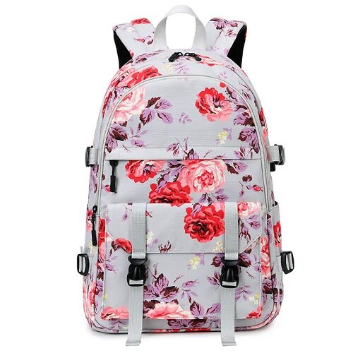 Floral Oxford Woman's Backpack / School Bag - Sensory Zone