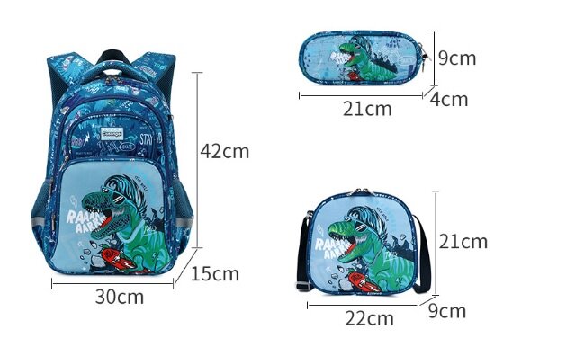 Kids Dinosaur Roar School Bag Backpack - Sensory Zone