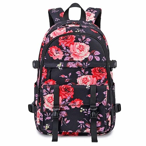 Floral Oxford Woman's Backpack / School Bag - Sensory Zone