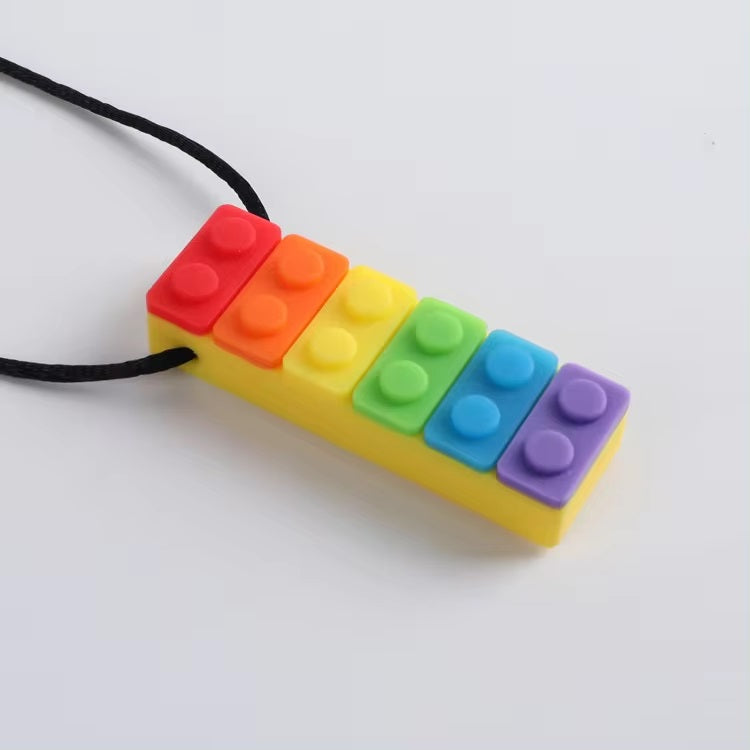 Rectangle Chew Block Sensory Necklace - Sensory Zone