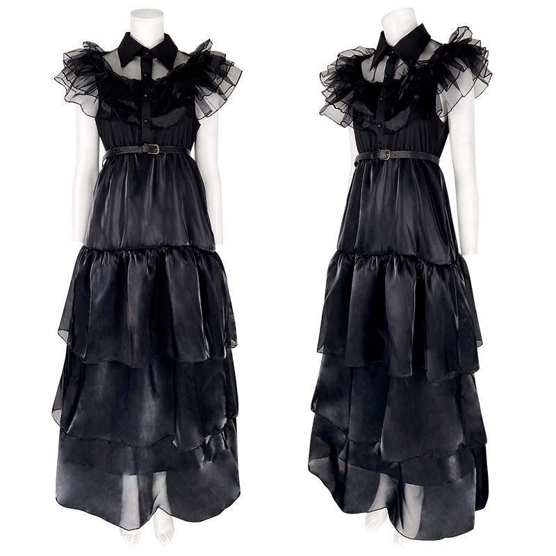 Wednesday Addams Prom Dress Cosplay Costume - Sensory Zone