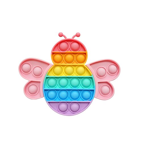 Pastel Bee Popit Fidget Toy - Sensory Zone